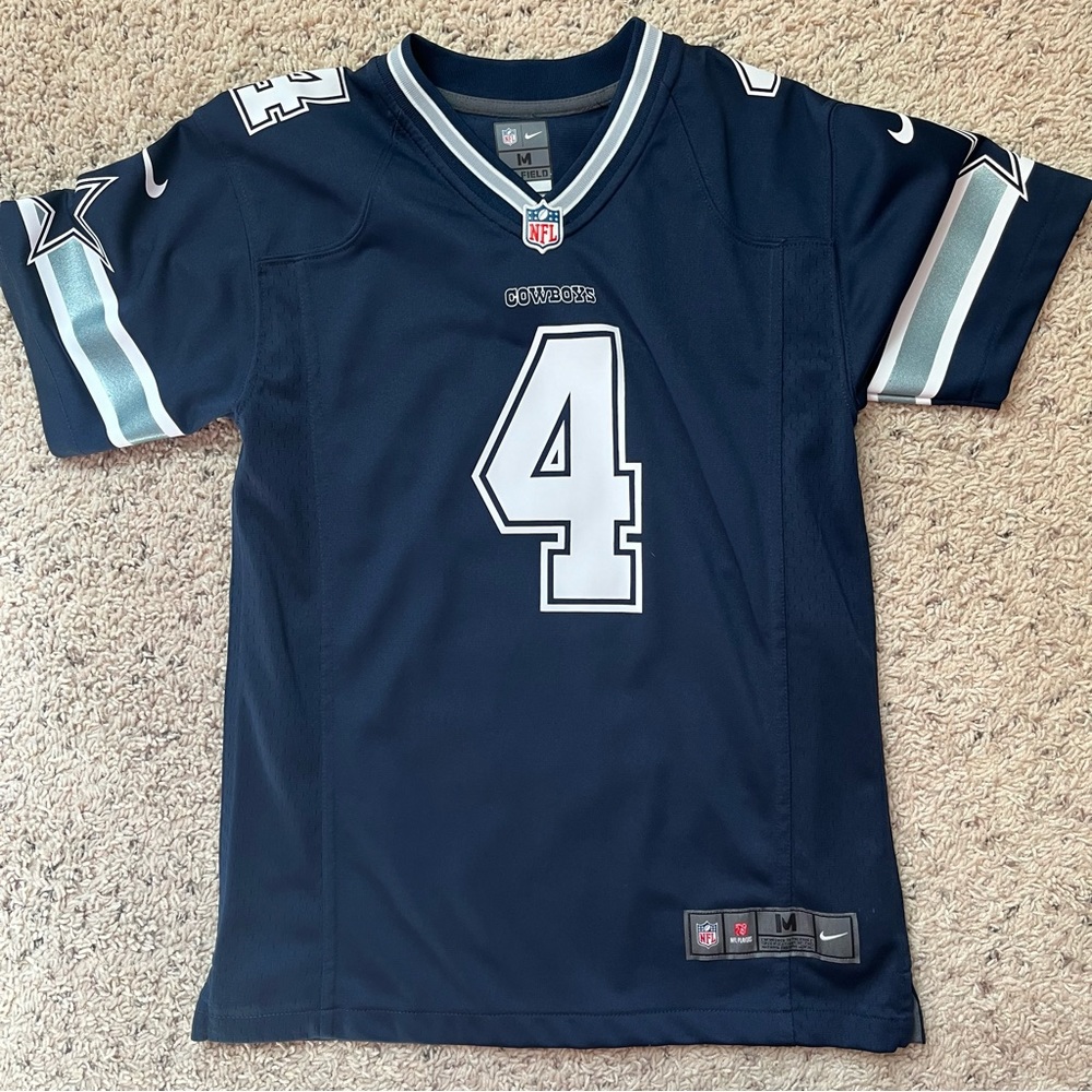 Youth Medium Cowboys Jersey- Dak Prescott #4